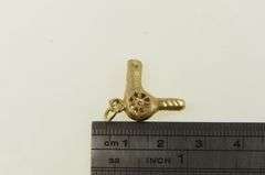 14K Yellow Gold Hair Dryer Vintage Stylist Hairdresser Charm/Pendant