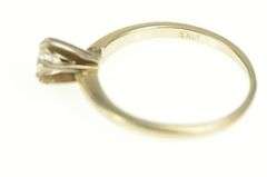 10K Yellow Gold 0.44 Ct Diamond Classic Solitaire Engagement Ring