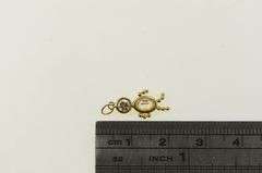 14K Yellow Gold November Birthstone Baby Sim. Citrine CZ Charm/Pendant