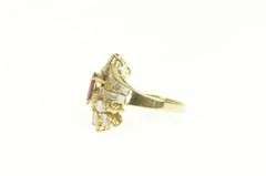 14K Yellow Gold 4.29 Ctw Natural Ruby VVS Diamond Engagement Ring