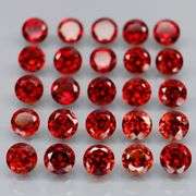 Premium 6.12ct solitaire cut cherry red Garnet set