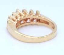 14kt Yellow gold 1.10ctw 5 stone Marquise diamond band