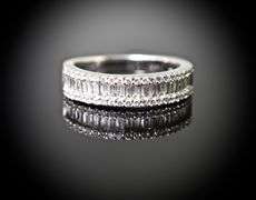 Elegant 14K White Gold and Diamond Band by Effy