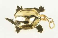 14K Yellow Gold Box Turtle Animal Tortoise Vintage Charm/Pendant