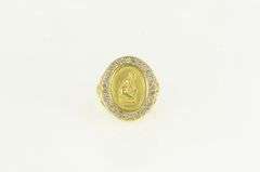 18K Yellow Gold 0.40 Ctw Diamond Athena Goddess Ring