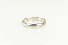 Platinum 4.0mm Rounded Classic Wedding Band Ring