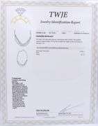 18kt White gold 3.50ctw diamond BIB Style necklace