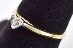 Simply Adorable 10K Yellow Gold Diamond Ring