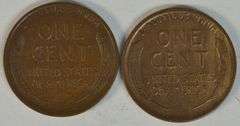 Choice Brown AU 1921-S and 1922-D Lincoln Cents