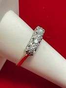 LADIES 14K GOLD AND DIAMOND BAND