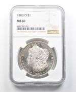 MS61 1883-O Morgan Silver Dollar NGC Great Contrast