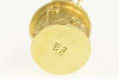 18K Yellow Gold 3D 1950's Wishing Well Carnelian Charm/Pendant