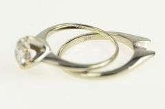 18K White Gold 0.49 Ct Diamond Solitaire Engagement Ring