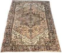 Semi Antique Persian Heriz 7.9x10.8