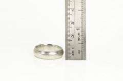 Platinum 6.9mm Milgrain Men's Wedding Band Ring