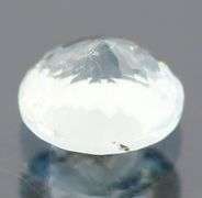 Bright .99ct platinum blue round cut Aquamarine