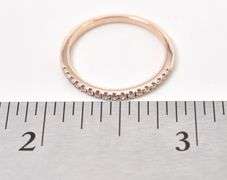 Fantastic 10K Rose Gold Diamond Band Ring
