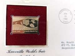 10 - 1st Day Issue Covers w/22KT Gold Stamps