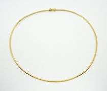 Useful 14K YG Omega Necklace