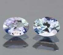 Gorgeous blue violet 1.56ct Tanzanite pair