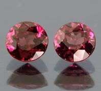 Tremendous 2.52ct cherry pink Rhodolite garnet pair