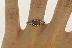 14K Yellow Gold Art Deco Filigree Engagement Setting Ring