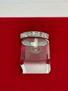 MEN'S BRAND NEW CERTIFIED 14K  WHITE GOLD DIAMOND BAND