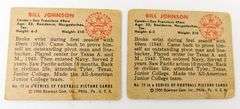 2 Bowman Gum 1950 Football Cards