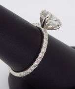 2.01CTW Hidden Halo Oval Diamond Engagement Ring