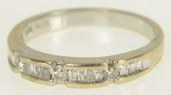 14K Yellow Gold 0.25 Ctw Scalloped Wedding Band Ring