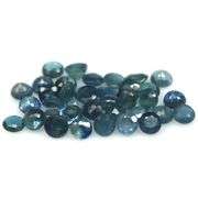 Heated only! 7.74ct greenish blue sapphire set