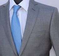 Designer Gray Color Slim Fit Suit, By Galante