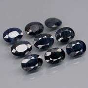 Heated Only! 8.66ct midnight blue Sapphire set