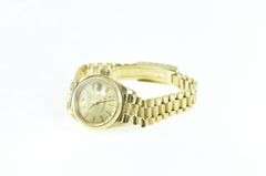18k Gold Rolex Datejust 26mm 6927 Bark Bezel 1980's Women's Watch