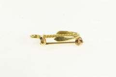 18K Yellow Gold Anchor Sailing Nautical Sailor Boat Pin/Brooch