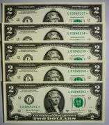 (5) Superb Crisp 2017A $2 Star Notes San Francisco-Consecutive!