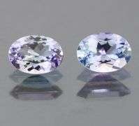 Superb 1.61ct blue violet Tanzanite pair