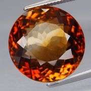Simply superb 11.35ct Imperial Topaz solitaire