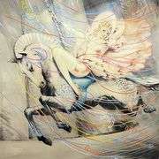 Extremely Rare Dry-Point Etching by Louis Icart, Hand Signed Louis Icart Mardi Gras (A la Fete)