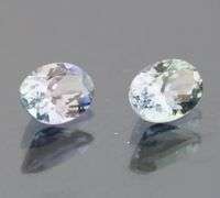 High grade 1.72ct Tanzanite pair