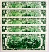(5) Superb Crisp 2017A $2 Star Notes Philadelphia-Consecutive!