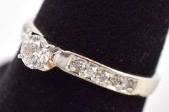 Astounding 14K White Gold Diamond Ring