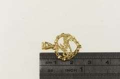14K Yellow Gold Mom Heart Love Symbol Mother's Day Charm/Pendant