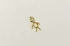 14K Yellow Gold November Birthstone Baby Sim. Citrine CZ Charm/Pendant