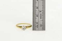 14K Yellow Gold Victorian 0.70Ct OMC Diamond Engagement Ring