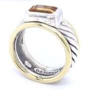 David Yurman Citrine Cigar band ring