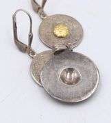Set of vintage 925 sterling silver pendant and earrings
