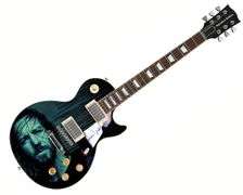 Pearl Jam Eddie Vedder Autographed Custom Graphics Guitar ACOA