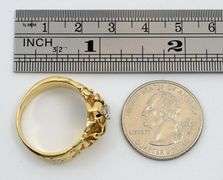 Popular 14K YG Man's Diamond Nugget Ring