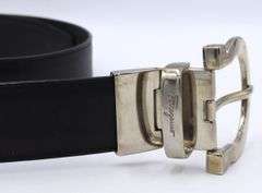 Ferragamo black leather ladies belt